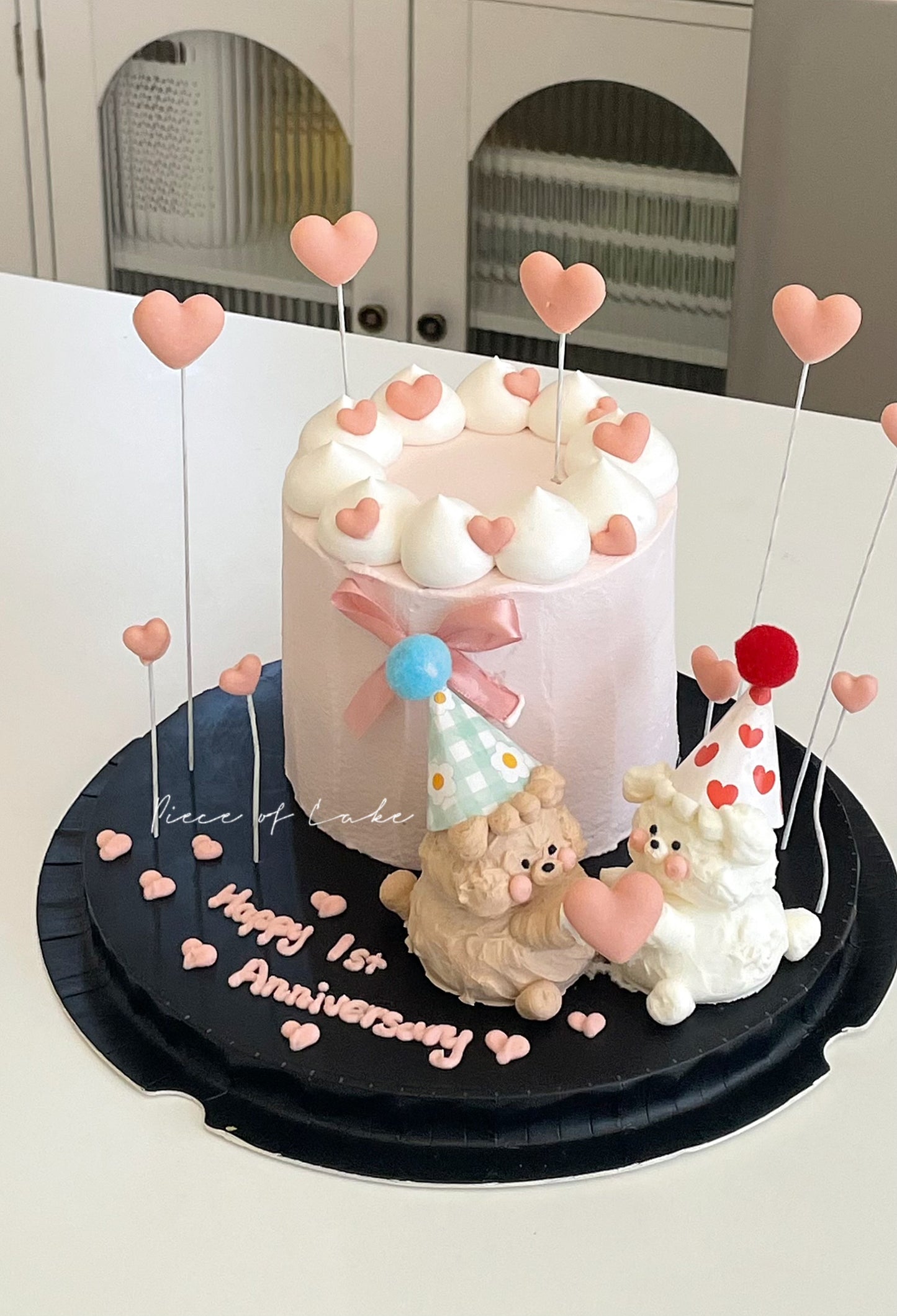 心心抱抱熊蛋糕 4寸