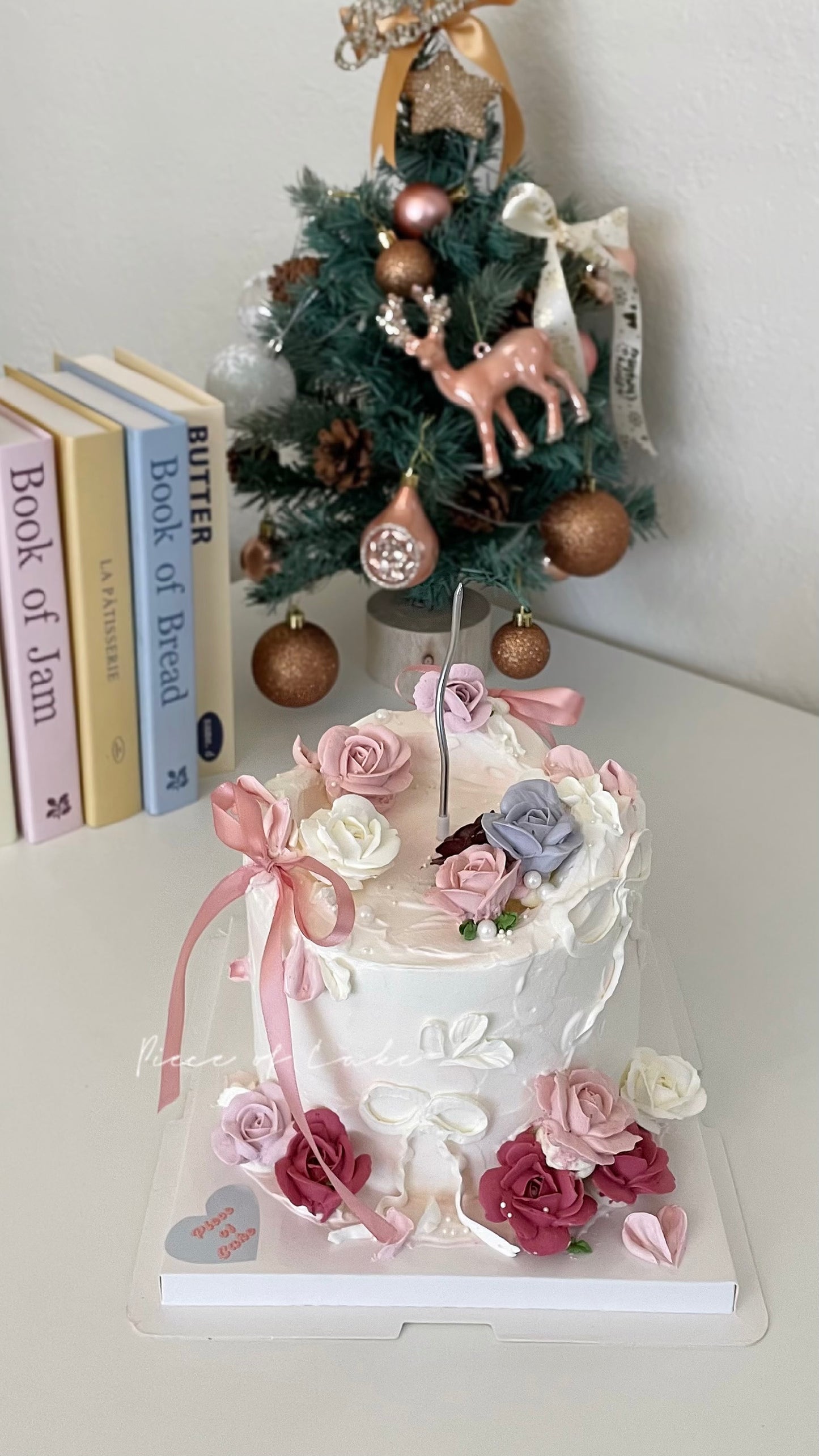 玫瑰裱花蛋糕(6寸加高款)