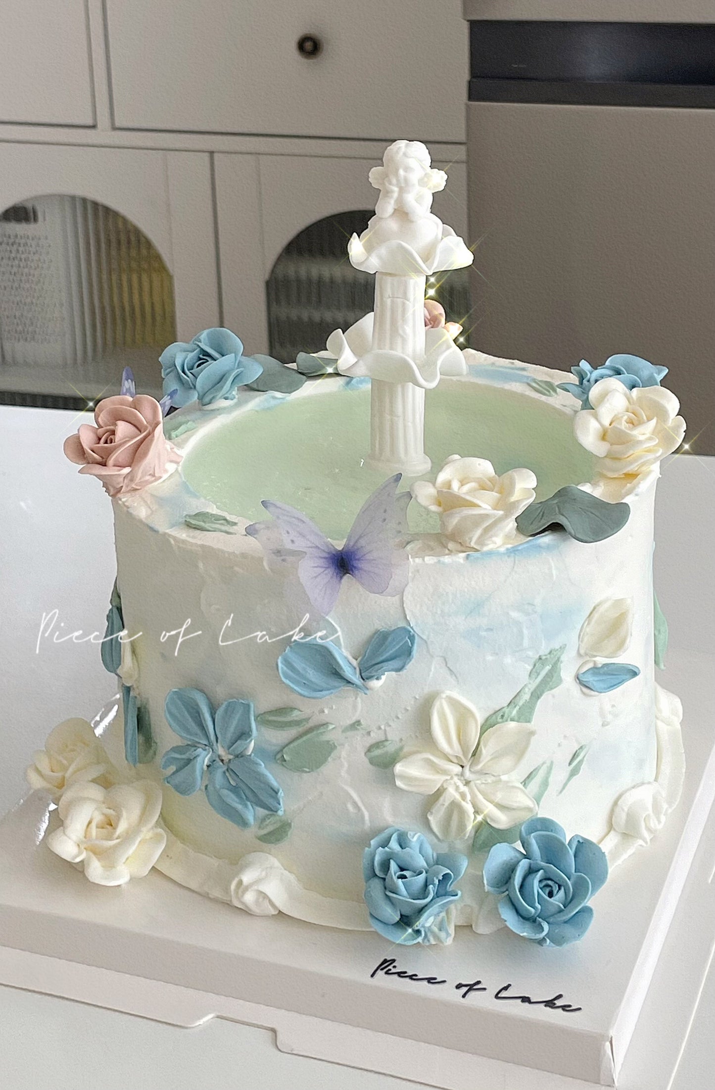 裱花许愿池蛋糕