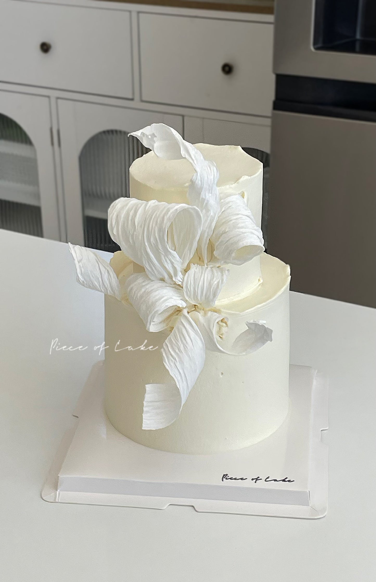 双层糯米纸花蛋糕（6寸加高+4寸）