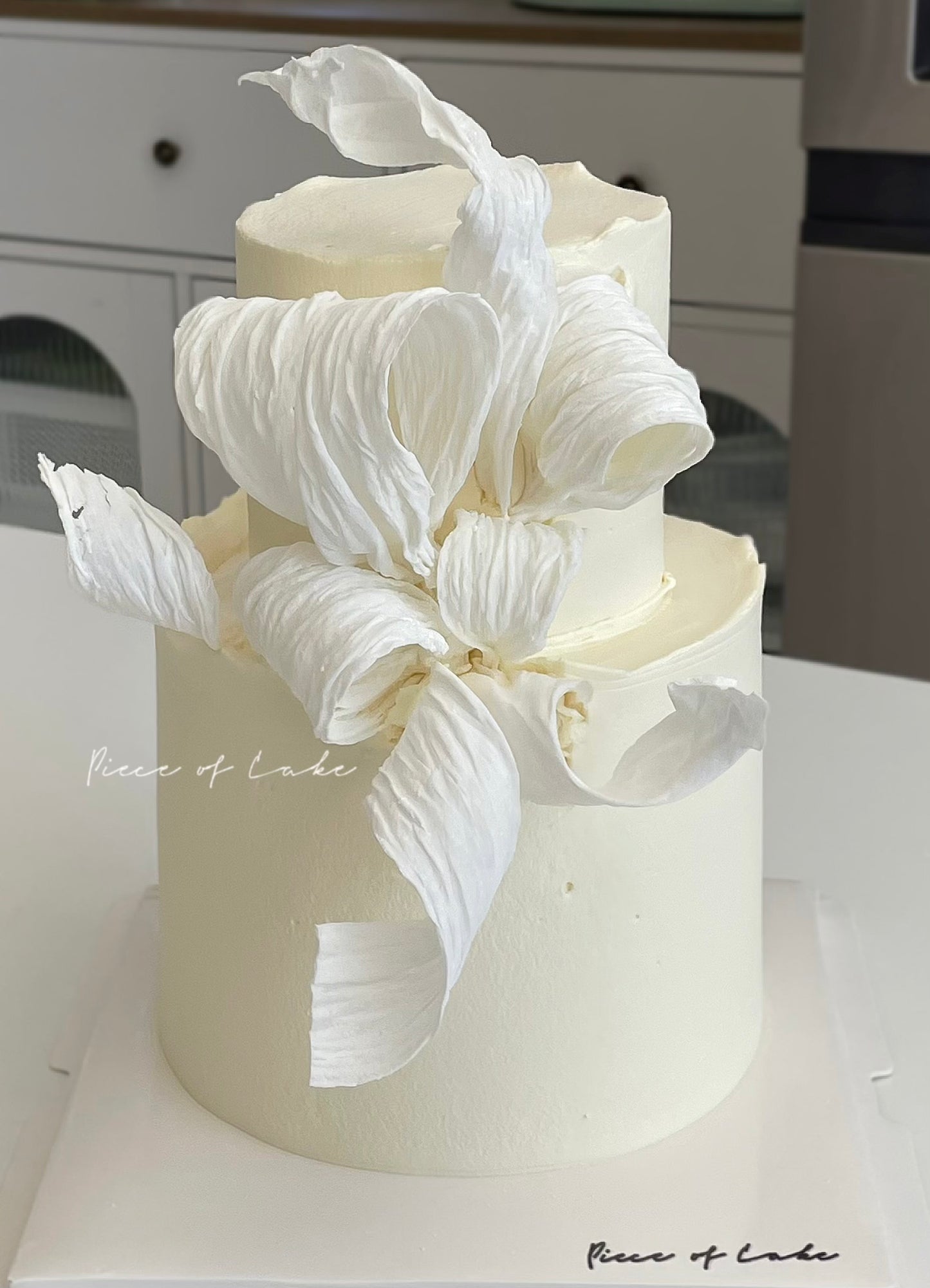 双层糯米纸花蛋糕（6寸加高+4寸）