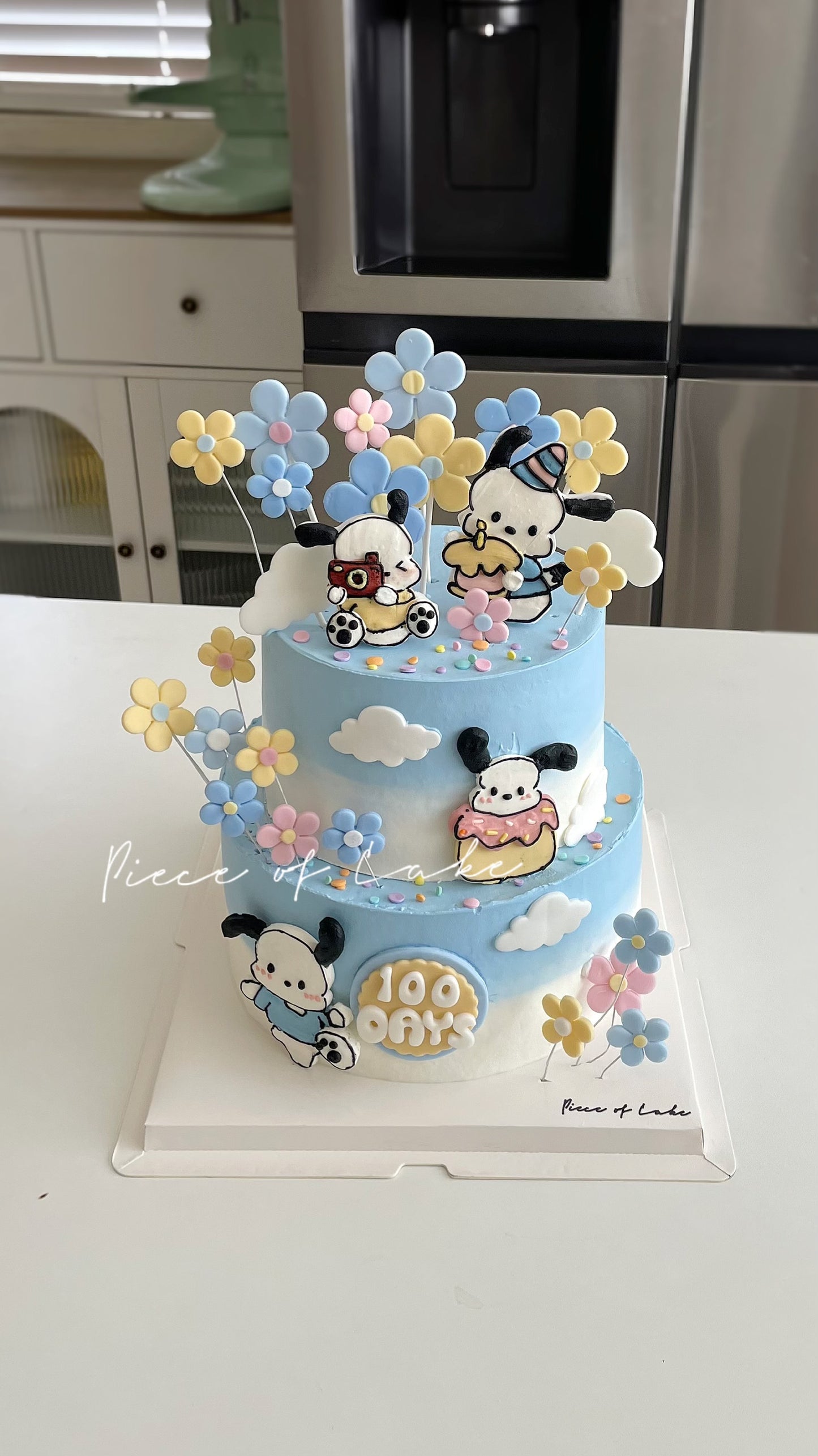 Pochacco双层蛋糕 8’+6’