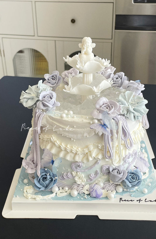 紫色许愿池蛋糕