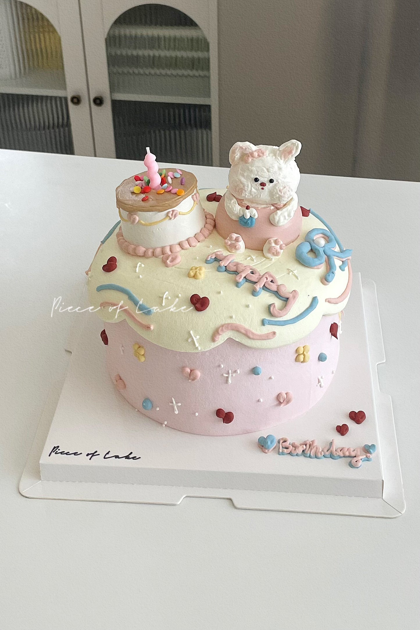 兔子奶油霜小动物蛋糕