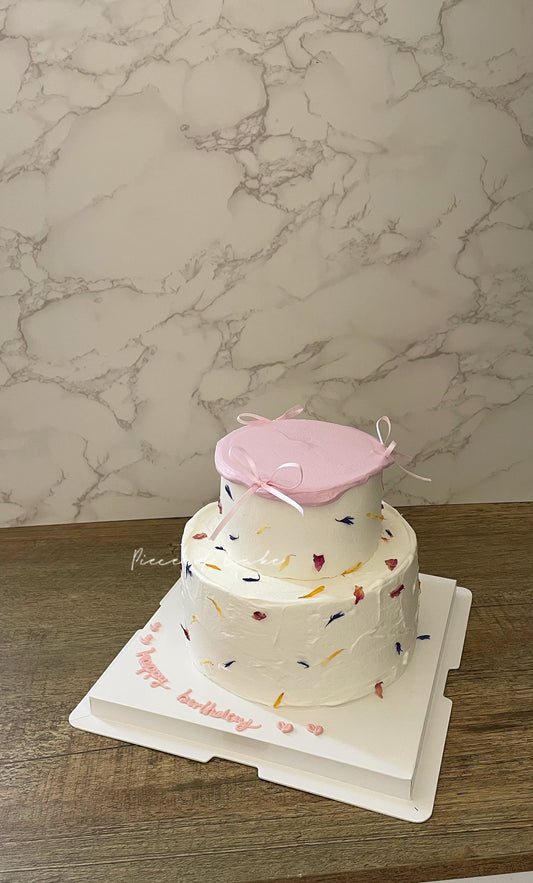 干花瓣双层蛋糕 6+4寸