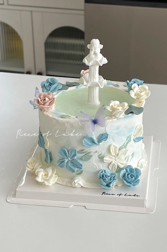 裱花许愿池蛋糕