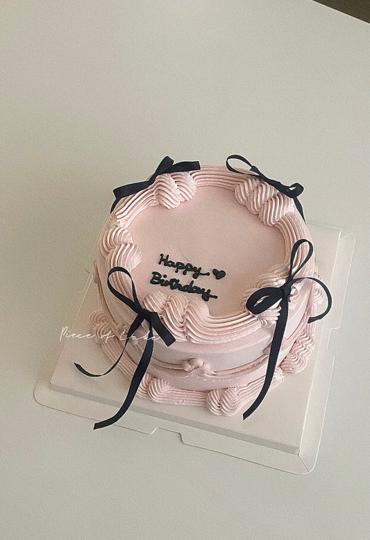 黑丝带复古蛋糕