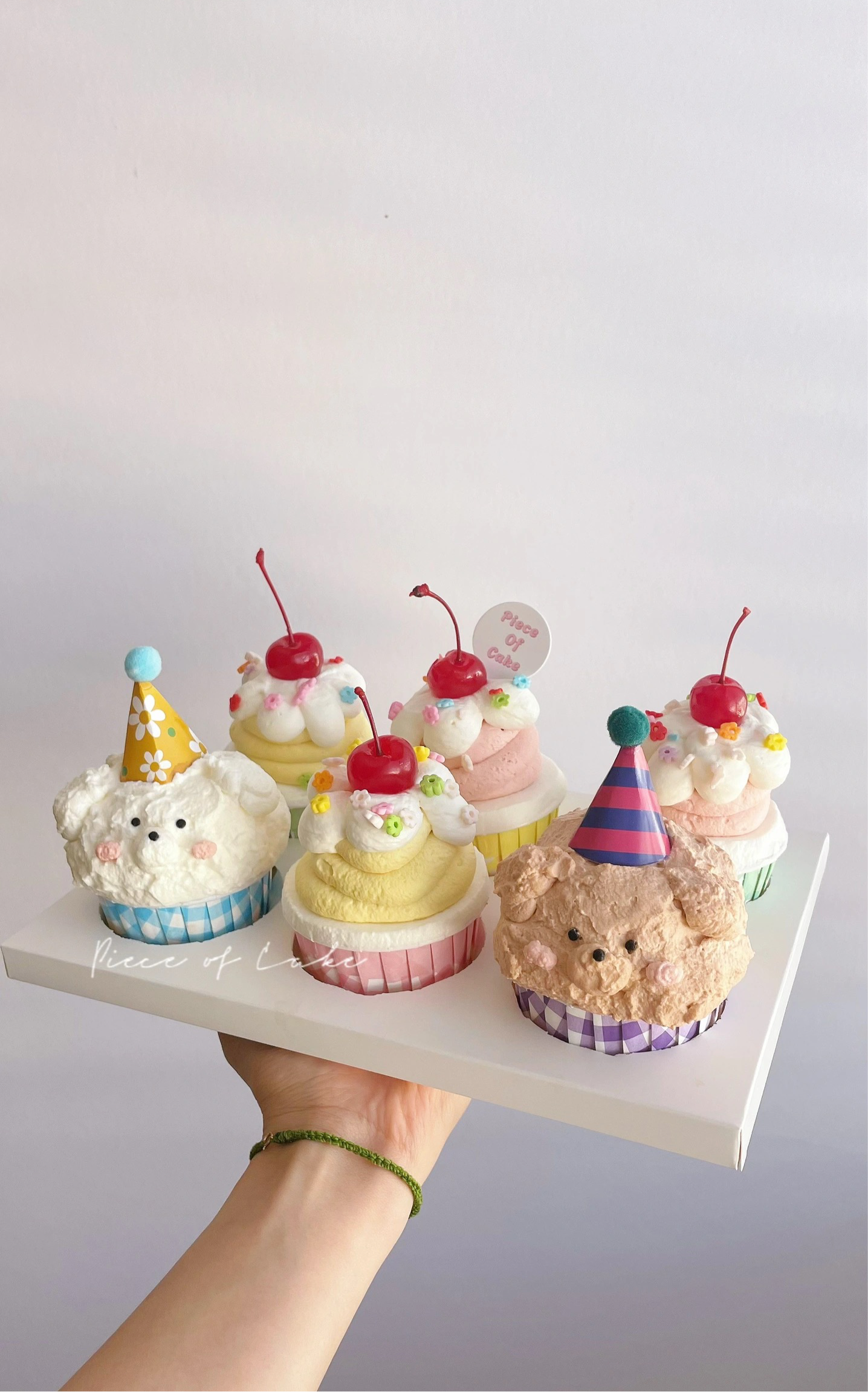 Cupcakes:小狗+小熊 (1盒/6个）