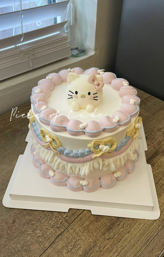 Kitty奶油霜小动物蛋糕