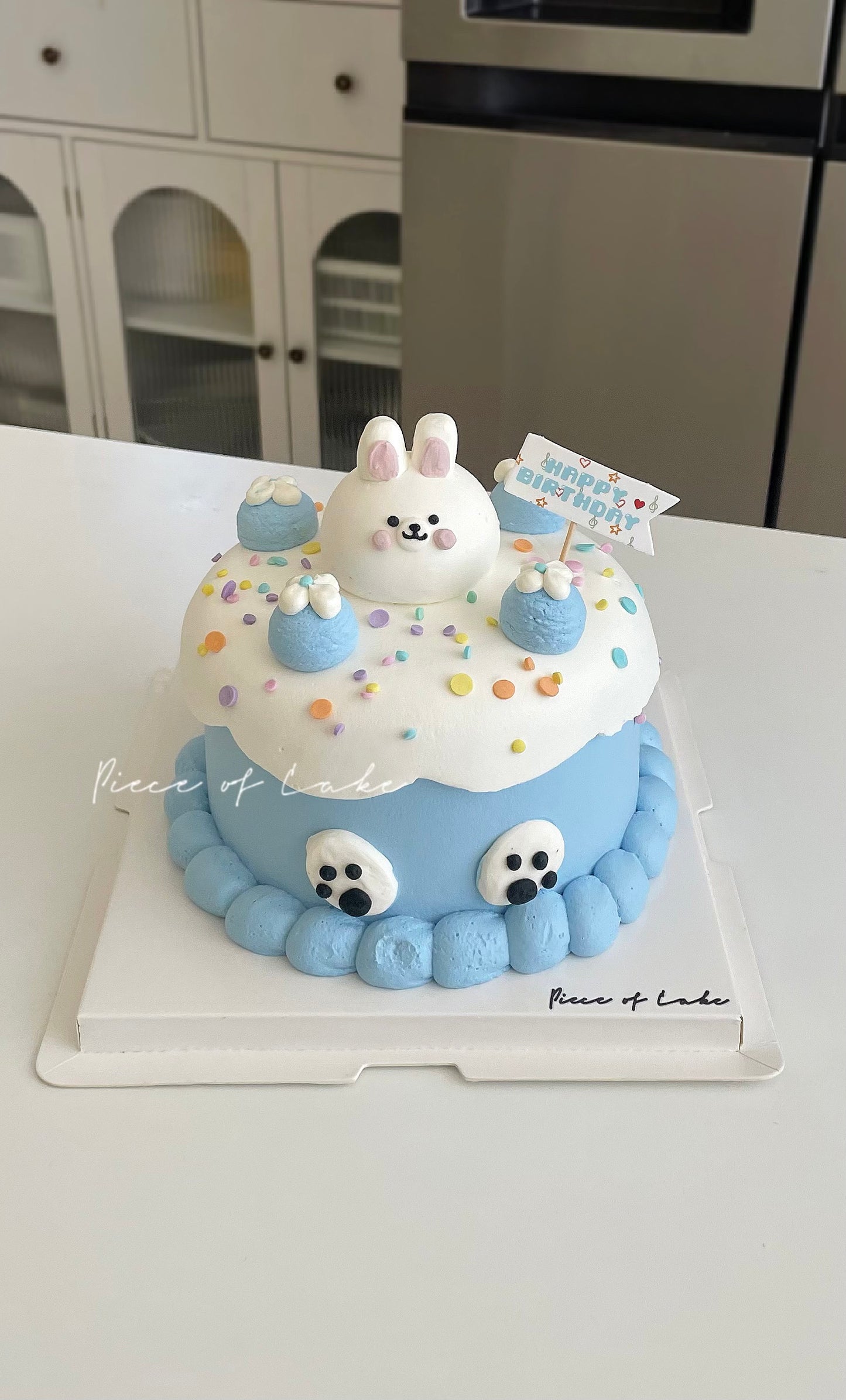 兔子奶油霜小动物蛋糕