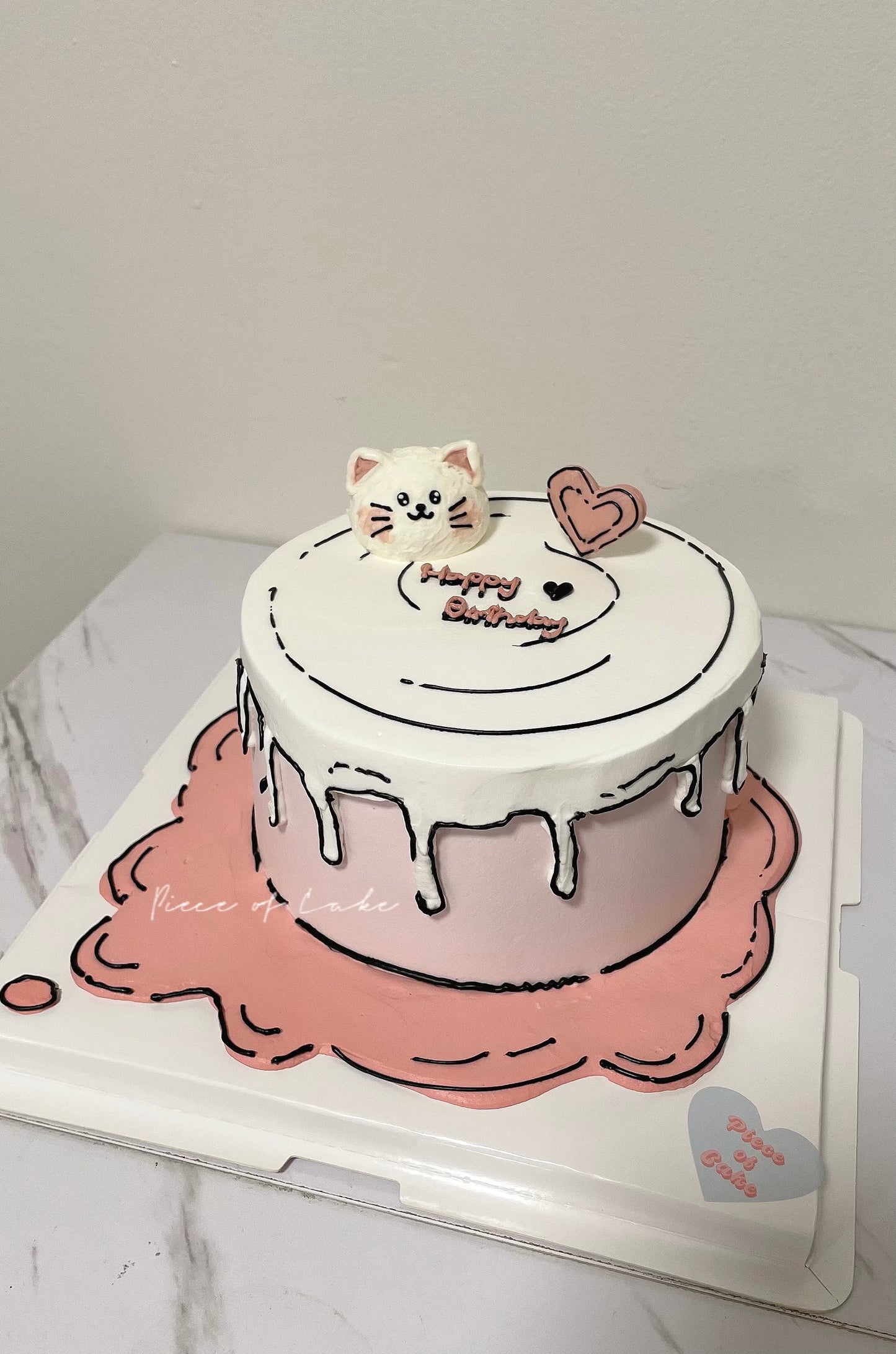 猫咪二次元蛋糕