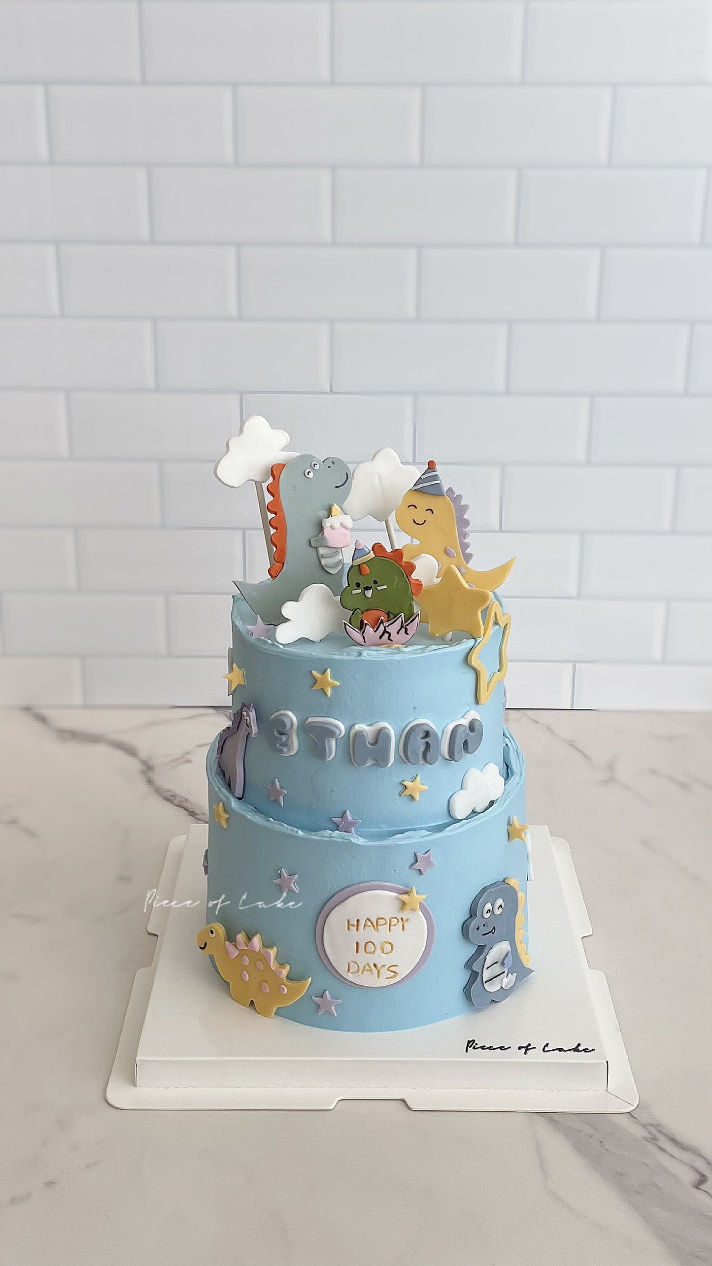 恐龙双层蛋糕 6’+5’